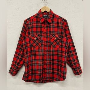 Vintage Eaton Viyella Wool Blend Plaid Shirt, Size M